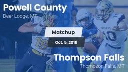 Matchup: Powell County vs. Thompson Falls  2018