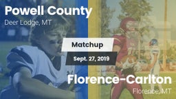 Matchup: Powell County vs. Florence-Carlton  2019