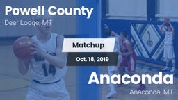 Matchup: Powell County vs. Anaconda  2019