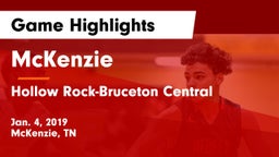 McKenzie  vs Hollow Rock-Bruceton Central Game Highlights - Jan. 4, 2019