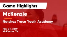 McKenzie  vs Natchez Trace Youth Academy Game Highlights - Jan. 31, 2019