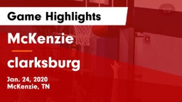 McKenzie  vs clarksburg Game Highlights - Jan. 24, 2020