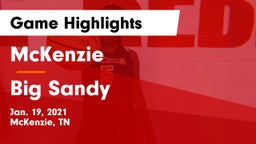 McKenzie  vs Big Sandy Game Highlights - Jan. 19, 2021