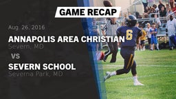 Recap: Annapolis Area Christian  vs. Severn School 2016