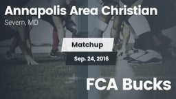 Matchup: Annapolis Area Chris vs. FCA Bucks 2016