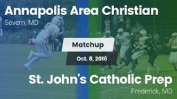Matchup: Annapolis Area Chris vs. St. John's Catholic Prep  2016