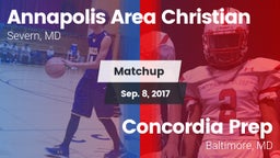 Matchup: Annapolis Area Chris vs. Concordia Prep  2017