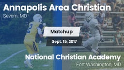Matchup: Annapolis Area Chris vs. National Christian Academy  2017