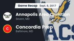 Recap: Annapolis Area Christian  vs. Concordia Prep  2017