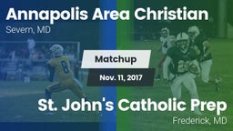 Matchup: Annapolis Area Chris vs. St. John's Catholic Prep  2017