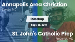 Matchup: Annapolis Area Chris vs. St. John's Catholic Prep  2018