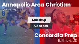 Matchup: Annapolis Area Chris vs. Concordia Prep  2018