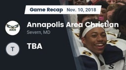 Recap: Annapolis Area Christian  vs. TBA 2018
