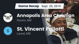Recap: Annapolis Area Christian  vs. St. Vincent Pallotti  2019