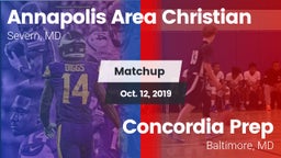Matchup: Annapolis Area Chris vs. Concordia Prep  2019