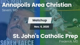 Matchup: Annapolis Area Chris vs. St. John's Catholic Prep  2020