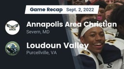 Recap: Annapolis Area Christian  vs. Loudoun Valley  2022