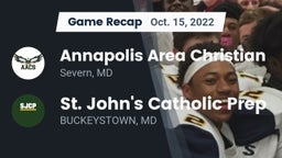 Recap: Annapolis Area Christian  vs. St. John's Catholic Prep  2022