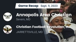 Recap: Annapolis Area Christian  vs. Christian Football Revolution, Inc. 2023