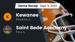 Recap: Kewanee  vs. Saint Bede Academy 2022
