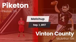 Matchup: Piketon vs. Vinton County  2017