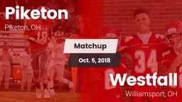 Matchup: Piketon vs. Westfall  2018