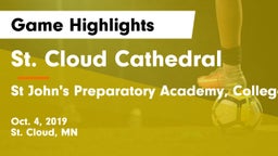 St. Cloud Cathedral  vs St John's Preparatory Academy, Collegeville, MN Game Highlights - Oct. 4, 2019