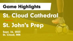 St. Cloud Cathedral  vs St. John's Prep Game Highlights - Sept. 26, 2023
