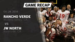 Recap: Rancho Verde  vs. JW North  2016