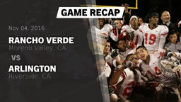 Recap: Rancho Verde  vs. Arlington  2016