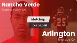 Matchup: Rancho Verde HS vs. Arlington  2017