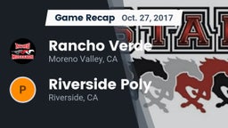 Recap: Rancho Verde  vs. Riverside Poly  2017