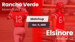 Matchup: Rancho Verde HS vs. Elsinore  2019