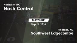 Matchup: Nash Central vs. Southwest Edgecombe  2016