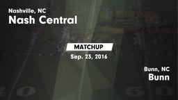 Matchup: Nash Central vs. Bunn  2016