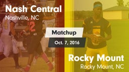 Matchup: Nash Central vs. Rocky Mount  2016