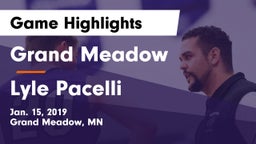 Grand Meadow  vs Lyle Pacelli  Game Highlights - Jan. 15, 2019