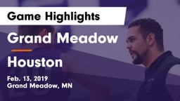 Grand Meadow  vs Houston  Game Highlights - Feb. 13, 2019