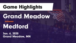 Grand Meadow  vs Medford  Game Highlights - Jan. 6, 2020