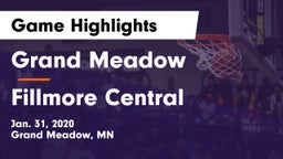 Grand Meadow  vs Fillmore Central  Game Highlights - Jan. 31, 2020