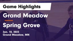 Grand Meadow  vs Spring Grove  Game Highlights - Jan. 10, 2023