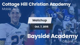 Matchup: Cottage Hill Christi vs. Bayside Academy  2016