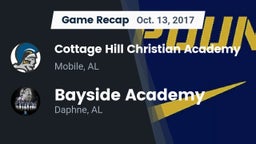 Recap: Cottage Hill Christian Academy vs. Bayside Academy  2017