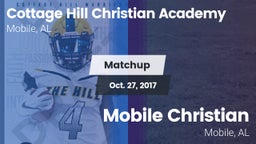 Matchup: Cottage Hill Christi vs. Mobile Christian  2017
