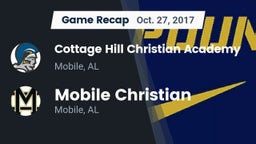 Recap: Cottage Hill Christian Academy vs. Mobile Christian  2017