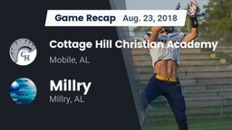 Recap: Cottage Hill Christian Academy vs. Millry  2018