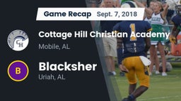 Recap: Cottage Hill Christian Academy vs. Blacksher  2018