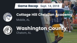 Recap: Cottage Hill Christian Academy vs. Washington County  2018