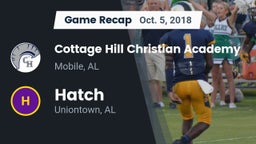 Recap: Cottage Hill Christian Academy vs. Hatch  2018