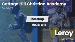 Matchup: Cottage Hill Christi vs. Leroy  2018